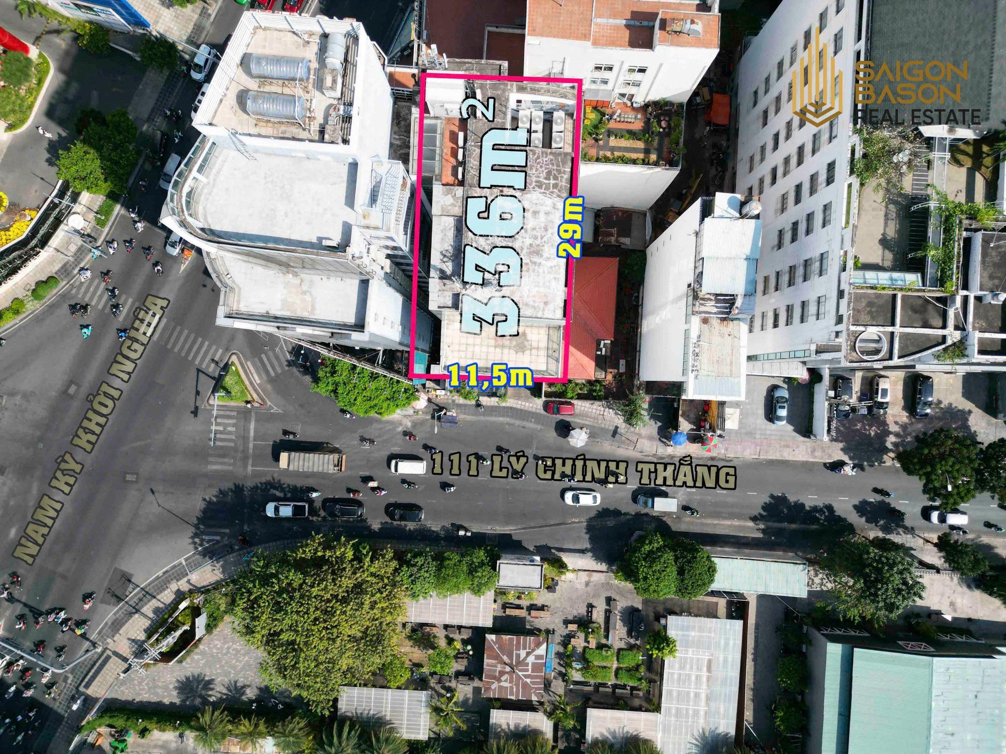 BÁN BUILDING LÝ CHÍNH THẮNG – CHO THUÊ 800TR/THÁNG, GIÁ 350 TỈ -LH 0902946533